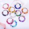 240pcs Assorted Large Hole European Lampwork Spacer Beads – Colorful Craft Beads (Mix Color)